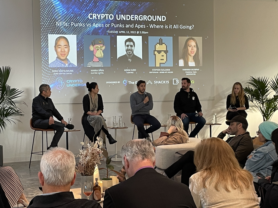 Miko Matsumura and others at Crypto Underground event